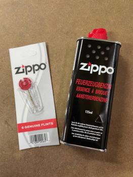 Zippo-Nachfüll-Set 125ml Feuerzeugbenzin + 6 Zündsteine